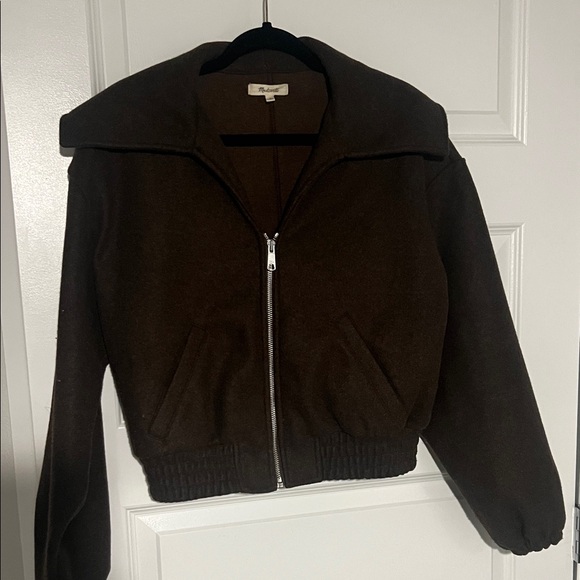 Madewell Zip-Front Shawl Bomber Jacket - Picture 5 of 6